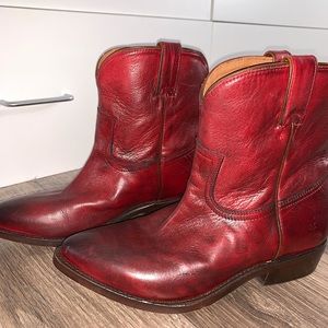 Red FRYE booties